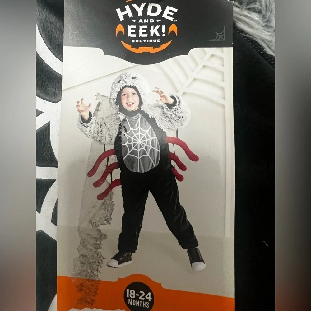 Hyde and Eek! Boutique Spider Costume for Kids - Black and Red